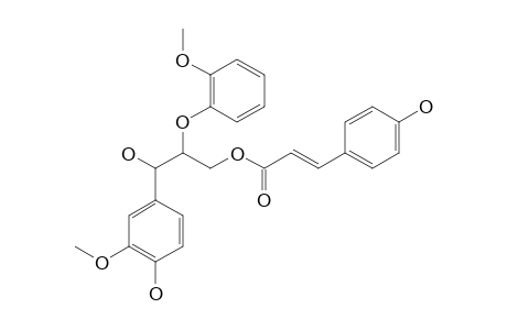 (E)-3-(4-hydroxyphenyl)acrylic acid [3-hydroxy-3-(4-hydroxy-3-methoxy-phenyl)-2-(2-methoxyphenoxy)propyl] ester