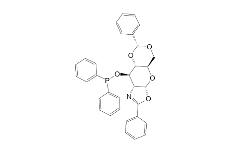 2-PHENYL-4,5-(4,6-O-BENZYLIDENE-3-O-(DIPHENYLPHOSPHINO)-1,2-DIDEOXY-ALPHA-D-GLUCOPYRANO)-[2,1-D]-2-OXAZOLINE
