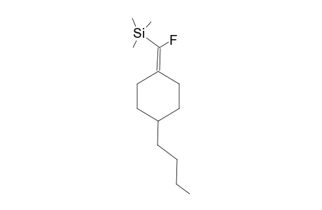 4-Butyl-1,1-(1-fluoro-1-trimethylsilylmethylene)cyclohexane