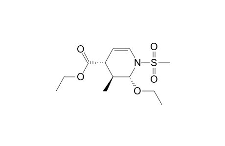 (2R*,3S*,4R*)-1-(methylsufonyl)-2-ethoxy-3-methyl-4-(ethoxycarbonyl)-1,2,3,4-tetrahydropyridine