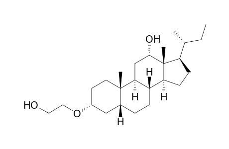 (3R,5R,8R,9S,10S,12S,13R,14S,17R)-17-[(2R)-butan-2-yl]-3-(2-hydroxyethoxy)-10,13-dimethyl-2,3,4,5,6,7,8,9,11,12,14,15,16,17-tetradecahydro-1H-cyclopenta[a]phenanthren-12-ol