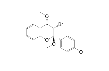 3-Bromo-2,4-bis(methoxy)-2-(4'-methoxyphenyl)chromane