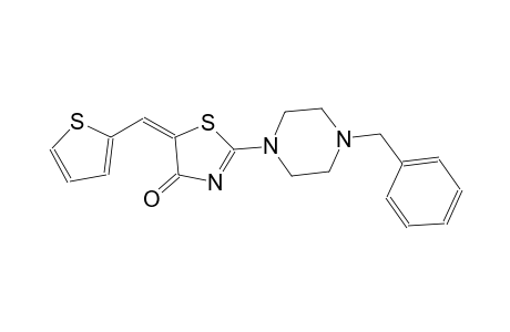 (5E)-2-(4-benzyl-1-piperazinyl)-5-(2-thienylmethylene)-1,3-thiazol-4(5H)-one