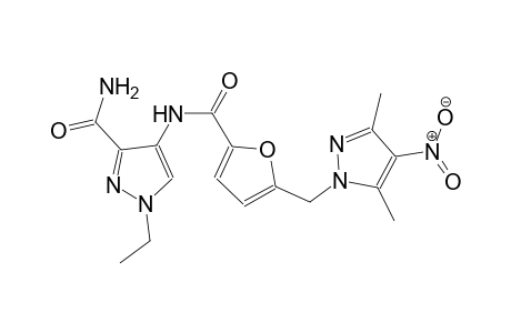 4-({5-[(3,5-dimethyl-4-nitro-1H-pyrazol-1-yl)methyl]-2-furoyl}amino)-1-ethyl-1H-pyrazole-3-carboxamide