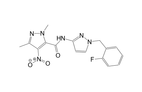N-[1-(2-fluorobenzyl)-1H-pyrazol-3-yl]-1,3-dimethyl-4-nitro-1H-pyrazole-5-carboxamide