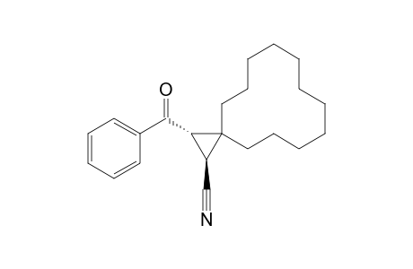 trans-2-Benzoylspiro[2.11]tetradecane-1-carbonitrile