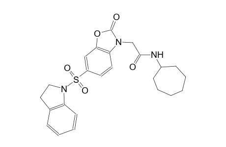3-benzoxazoleacetamide, N-cycloheptyl-6-[(2,3-dihydro-1H-indol-1-yl)sulfonyl]-2,3-dihydro-2-oxo-