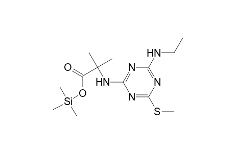 Alanine, N-[4-(ethylamino)-6-(methylthio)-1,3,5-triazin-2-yl]-2-methyl-, trimethylsilyl ester