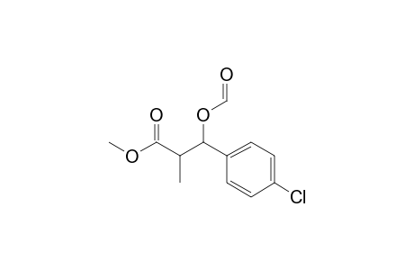 3-(4-chlorophenyl)-3-formyloxy-2-methyl-propionic acid methyl ester