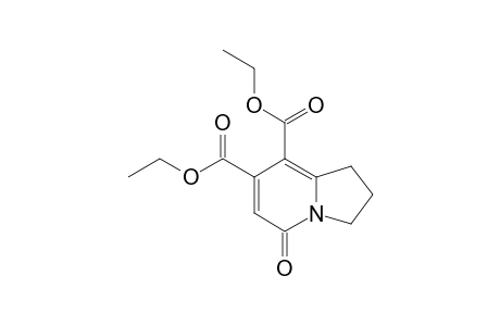 5-keto-2,3-dihydro-1H-indolizine-7,8-dicarboxylic acid diethyl ester
