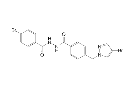 N'-(4-bromobenzoyl)-4-[(4-bromo-1H-pyrazol-1-yl)methyl]benzohydrazide