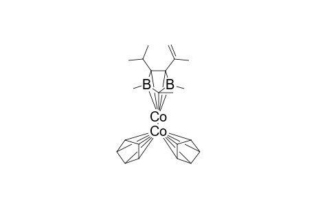 .mu.-[.eta(5).-2,3-Dihydro-4-isopropenyl-5-isopropyl-1,2,3-trimethyl-1,3-diborolyl ]-bis{ [.eta(5).-cyclopentadienyl ] cobalt }