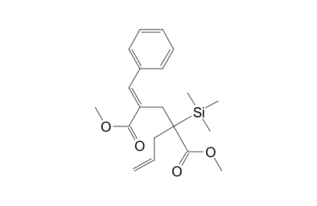 E-Dimethyl 4-Benzylidene-2-(2-propenyl)-2-(trimethylsilyl)-pentanedioate