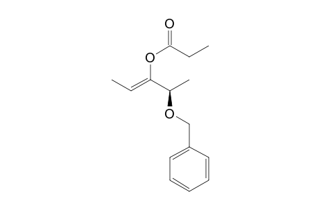 (R)-4-Benzyloxypent-2-en-3-yl propionate