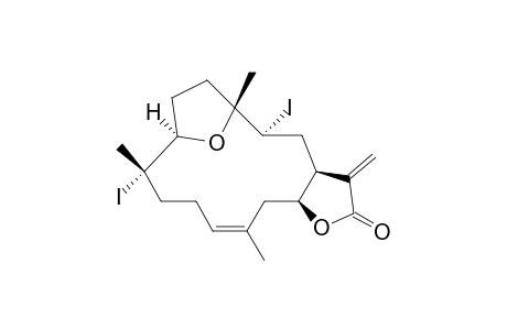 3(S),8(S)-Diiodo-4(R),7(R)-epoxycembra-11,15(17)-dien-16,14-olide