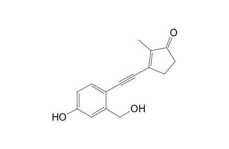 3-(4-Hydroxy-2-hydroxymethylphenylethynyl)-2-methylcyclopent-2-enone