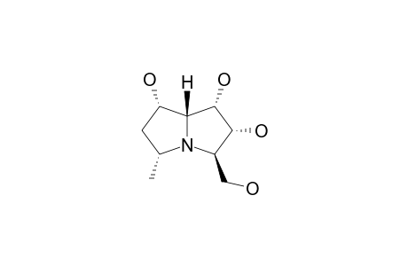 HYACINTHACINE-B5;(1S*,2R*,3R*,5R*,7S*,7A*R)-3-HYDROXYMETHYL-5-METHYL-1,2,7-TRIHYDROXYPYRROLIZIDINE