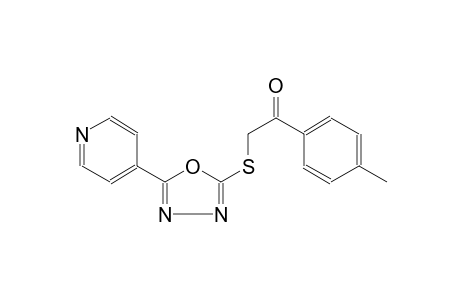 1-(4-methylphenyl)-2-{[5-(4-pyridinyl)-1,3,4-oxadiazol-2-yl]sulfanyl}ethanone