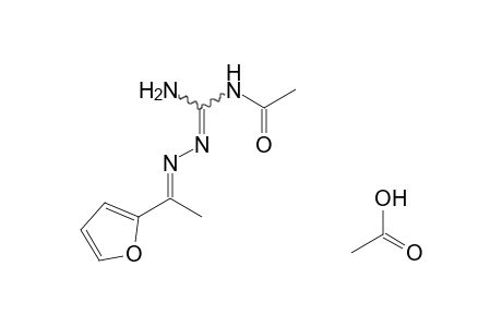 N-Acetyl-N'-{[1'-(2"-furyl)ethylidene]aminomethane]hydrazonamide - acetate