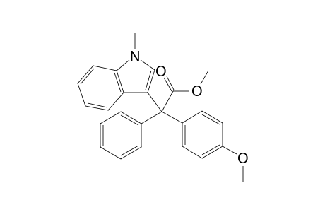 Methyl 2-(4-methoxyphenyl)-2-(1-methyl-1H-indol-3-yl)-2-phenylacetate