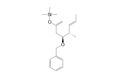 (4RS,5SR,6E)-4-(BENZYLOXY)-5-METHYL-2-(TRIMETHYLSILYLOXY)-OCTA-1,6-DIENE