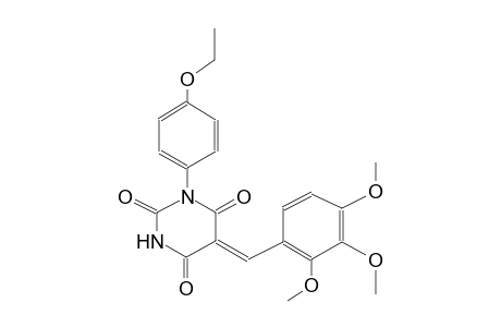 (5Z)-1-(4-ethoxyphenyl)-5-(2,3,4-trimethoxybenzylidene)-2,4,6(1H,3H,5H)-pyrimidinetrione