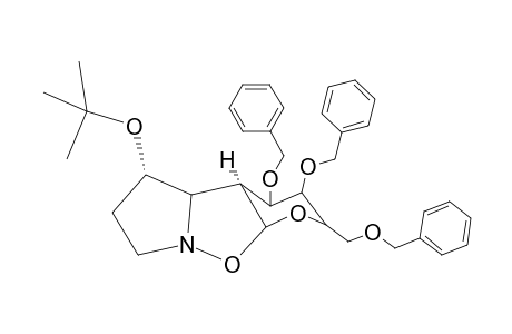 (2R,3S,4R,4aR,4bR,5S,9aR)-3,4-Bis(benzyloxy)-2-(acetoxymethyl)-5,6-bis-tert-butoxy-octahydro-2H-pyrano[3,2-d]pyrrolo[1,2-b]isoxazole