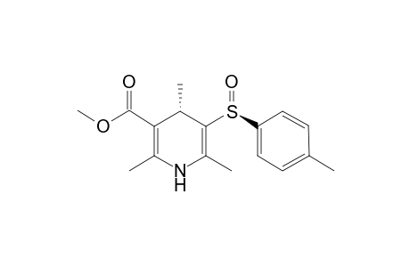 (4S)-2,4,6-trimethyl-5-[(S)-(4-methylphenyl)sulfinyl]-1,4-dihydropyridine-3-carboxylic acid methyl ester