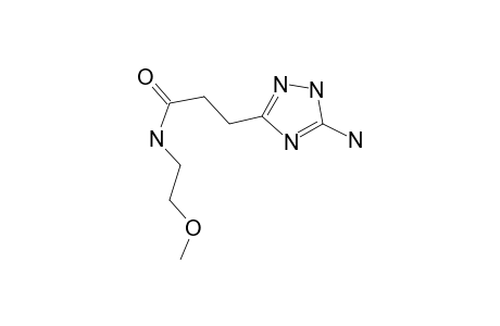 3-(5-Amino-1H-1,2,4-triazol-3-yl)-N-(2-methoxyethyl)propanamide