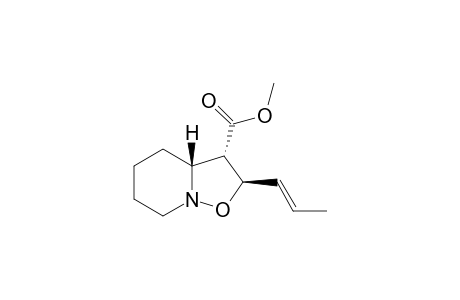 Methyl (2R*,3S*,3aR*)-Hexahydro-2-[(1E)-1-propenyl]-2H-isoxazolo[2,3-a]pyridin-3-carboxylate