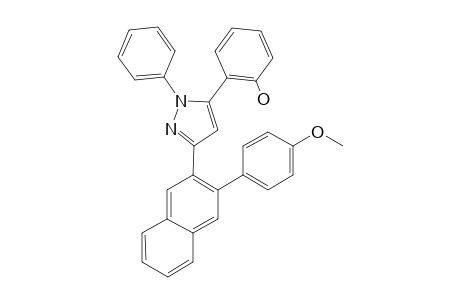 5-(2-Hydroxyphenyl)-1-phenyl-3-{2-[3-(4-methoxyphenyl)naphthyl]}pyrazole