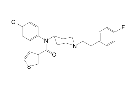 N-(4-Chlorophenyl)-N-(1-[2-(4-fluorophenyl)ethyl]piperidin-4-yl)thiophene-3-carboxamide