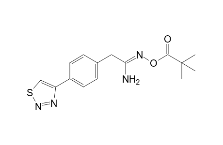 O-pivaloyl-2-[p-(1,2,3-thiadiazol-4-yl)phenyl]acetamidoxime