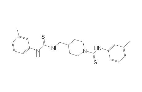 N-(3-methylphenyl)-4-{[(3-toluidinocarbothioyl)amino]methyl}-1-piperidinecarbothioamide