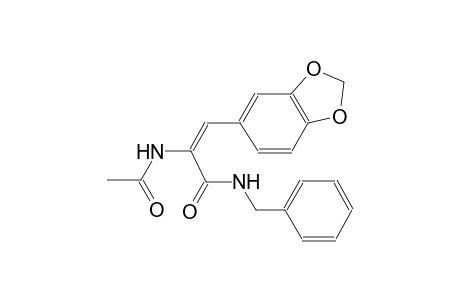 (2E)-2-(Acetylamino)-3-(1,3-benzodioxol-5-yl)-N-benzyl-2-propenamide