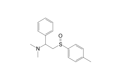 N,N-Dimethyl-[1'-phenyl-2'-(4"-methylphenylsulfinyl)]ethyl;amine