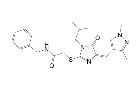 N-benzyl-2-({(4E)-4-[(1,3-dimethyl-1H-pyrazol-4-yl)methylene]-1-isobutyl-5-oxo-4,5-dihydro-1H-imidazol-2-yl}sulfanyl)acetamide