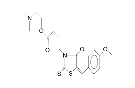3-[3-(2-dimethylaminoethoxycarbonyl)propyl]-5-(4-methoxybenzylidene)-2-thioxo-1,3-thiazolidin-4-one