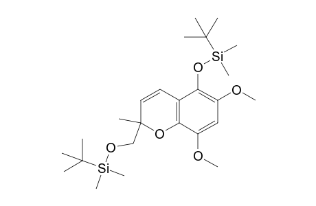 tert-Butyl((5-((tert-butyldimethylsilyl)oxy)-6,8-dimethoxy-2-methyl-2H-chromen-2-yl)methoxy)dimethylsilane
