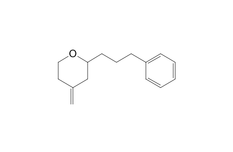 4-methylene-2-(3-phenylpropyl)tetrahydro-2H-pyran