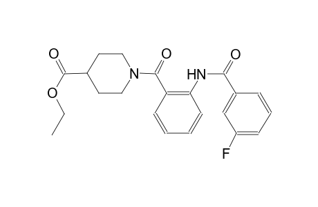 1-[2-[(3-fluorobenzoyl)amino]benzoyl]isonipecotic acid ethyl ester