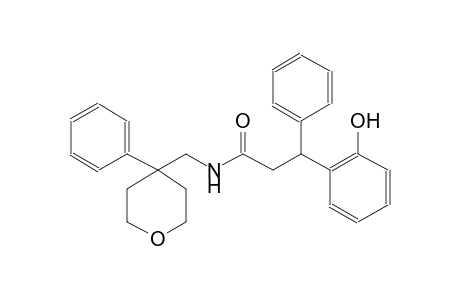 3-(2-hydroxyphenyl)-3-phenyl-N-[(4-phenyltetrahydro-2H-pyran-4-yl)methyl]propanamide