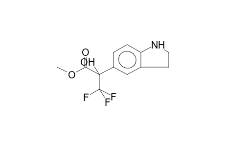 5-(1-HYDROXY-1-METHOXYCARBONYLTRIFLUOROETHYL)INDOLINE