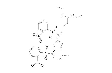 (1S,4S)-N-(But-3''-enyl)-N'-(4'',4''-diethoxybutyl)-N,N'-dinosylcyclopent-4-ene-1,3-diamine