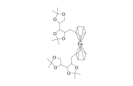 1,1'-BIS-(1-DEOXY-2,3:4,5-DI-O-ISOPROPYLIDENE-D-RIBITOL-1-YL)-FERROCENE