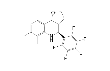 (4S,9bR)-6,7-Dimethyl-4-pentafluorophenyl-2,3,3a,4,5,9b-hexahydro-furo[3,2-c]quinoline