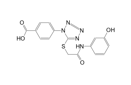 benzoic acid, 4-[5-[[2-[(3-hydroxyphenyl)amino]-2-oxoethyl]thio]-1H-tetrazol-1-yl]-