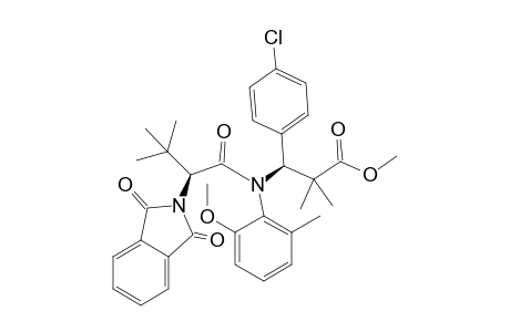 Methyl (S)-3-(4'-chlorophenyl)-3-[N-(2'-methoxy-6'-methylphenyl)-N-((S)-N',N'-phthaloyl-tert-leucyl)]amino-2,2-dimethylpropionate