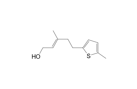 (E)-3-Methyl-5-(5-methyl-thiophen-2-yl)pent-2-en-1-ol