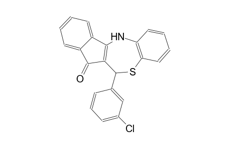 6-(3-chlorophenyl)-6,12-dihydro-7H-indeno[2,1-c][1,5]benzothiazepin-7-one